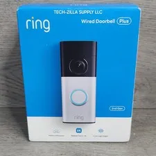 Ring - Wired Doorbell Plus (2nd Gen) Retinal 2K, Motion Detection