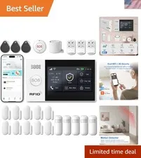 4.3'' Touch Screen Wireless Alarm System - Alexa Compatible Home Protection