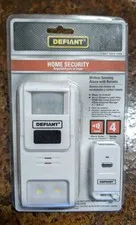 Defiant home security motion-sensing alarm with remote