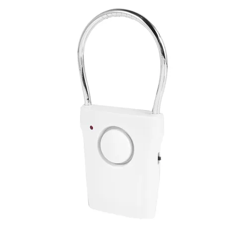 White Door Handle Alarm 115dB Door Security Alarm Touch Sensor Anti-Theft Alarm