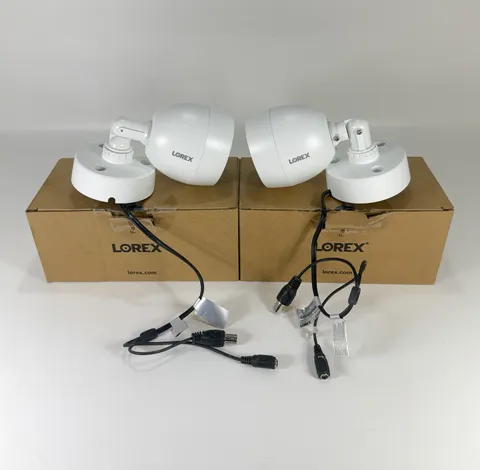 Lot of 2 Lorex C883DA-Z Indoor/Outdoor Analog HD Wired Bullet Security Camera