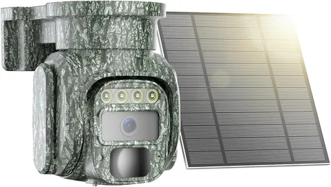 4G LTE Cellular Security Camera No Wifi Solar Outdoor Night Vision with SIM Card