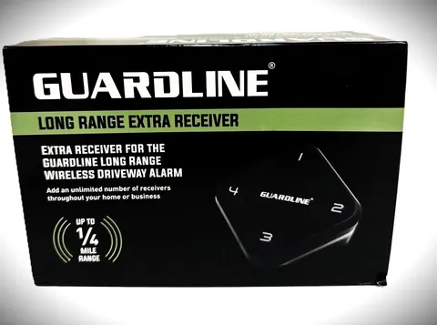 NEW Guardline 1/4 Mile Range Long Range EXTRA RECEIVER Driveway Wireless Alarm