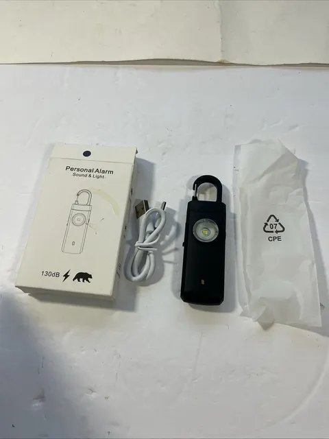 Personal Panic Alarm 130dB and Strobe..Black