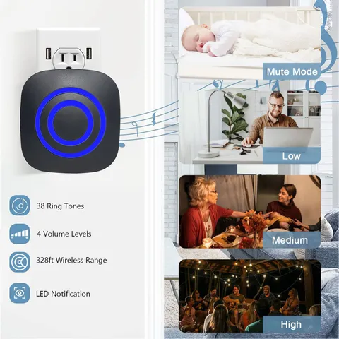 Driveway Alarm 328ft Long Range Outdoor Motion Sensor Alarm For Home Business