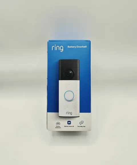 Ring Battery Doorbell Retinal 2K Newest Model(2026) Security Camera White - NEW