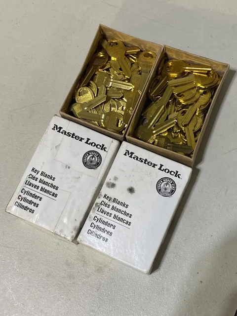 2 Boxes -- Master Lock K700BOX-XCP50 Key Blank Pro Series -- x 100 -- Brand New!