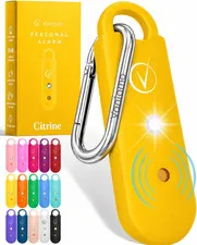 Personal Alarm for Self Defense with Low Battery Notice, Strobe Light & Extra Lo