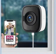 3K 5MP Window Camera, Indoor Window Camera for Home Security