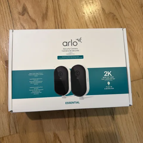 NEW 2-Pack ARLO Essential Outdoor Security Cameras Night Vision 2K (2025)