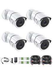 4PACK 1920TVL 1080P HD TVI Cameras 120ft Night Vision CCTV Cameras Home Day/N...