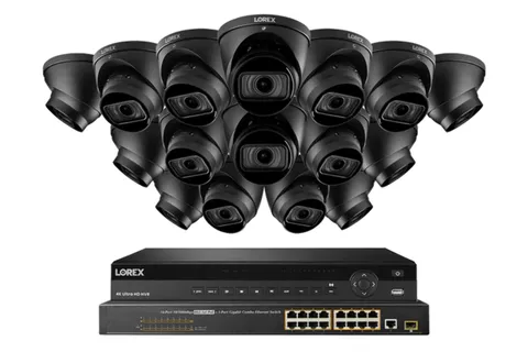 Lorex 4K (32 Camera Capable) 8TB Wired NVR System with Nocturnal 3 Smart IP Dome