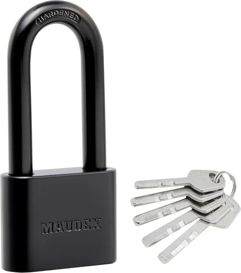 PBE40 Weather-Resistant Padlock - Reliable Protection with 5 Keys