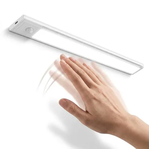 LED Motion Sensor Light Wireless Wall Lamp USB Rechargeable White Cabinet