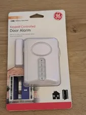 New GE Keypad Controlled Door Alarm Programmable 4-Digit Code Sensor on sides