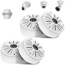 Wide Compatibility Junction Box for Various Security Cameras - White Finish