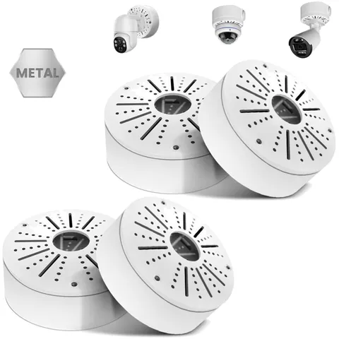 Wide Compatibility Junction Box for Various Security Cameras - White Finish