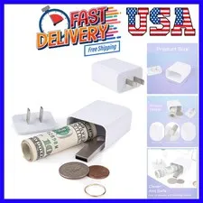 Plug Storage Realistic Looking Charger with Storage Hiding Places for Valuabl...
