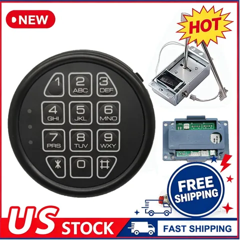 Stack-On Safe Lock Electronic Digital Safe Lock Replacement Solenoid W/ 2 KeySf