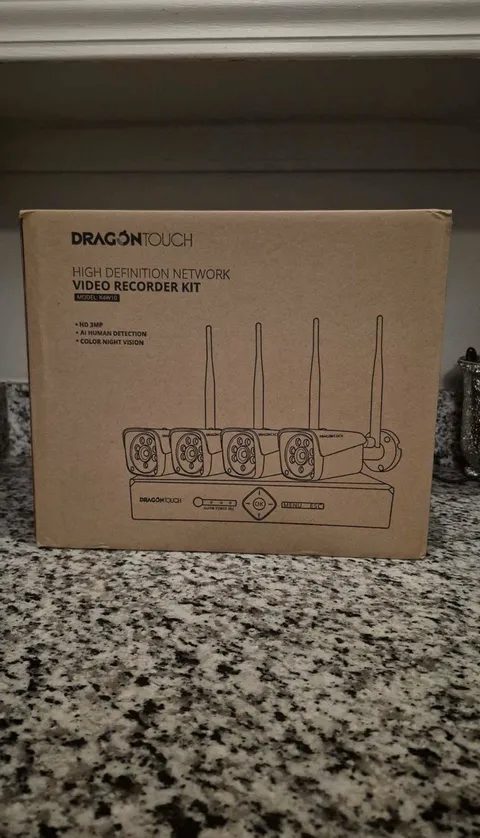 Dragon Touch K4W10 Wireless NVR Security System Kit 4 Cameras 3MP Night Vision