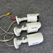 Night Owl CM-C20XL-BU-JF Security Camera Built-in Spotlight LOT OF 3 Working 