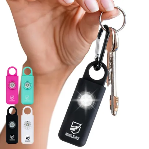 Original Defense® Siren Self-Defense Alarm - 130 dB Keychain Alarm with LED