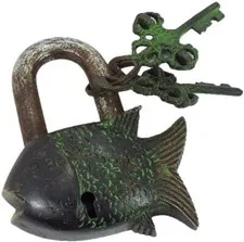 Functional Brass Beautiful Padlocks with Two Keys Garden Lock with Two Keys