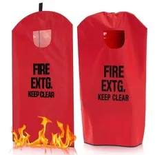2 Pcs Fire Extinguisher Cover 5-13 lb Heavy Duty Thickened Fire Protective Sl...
