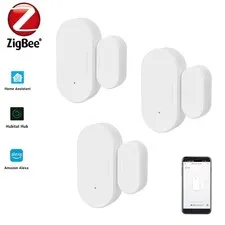 Zigbee Wireless Window Door Smart Contact Sensor Kit For Home Alexa Assistant