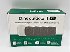 Blink Outdoor 4 XR Four Camera System w/Sync Module XR. NIB. FAST SHIPPING
