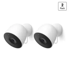 Google Nest Cam Outdoor (Wired, 2nd Gen) - 2 Pack - Security Camera with 2K Vide