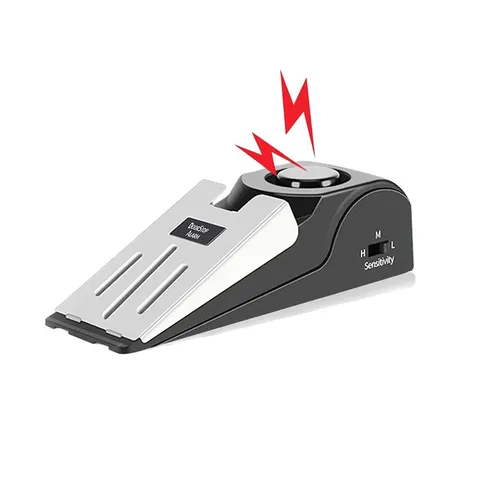 1pc Portable Door Stop Alarm 120dB Security Wedge Travel Safety Stopper - NEW