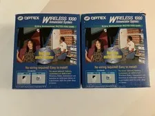 NIB Optex RCTD-10U Wireless 1000 TD-10U Sensor + RC-10U Receiver Set **2 Units**
