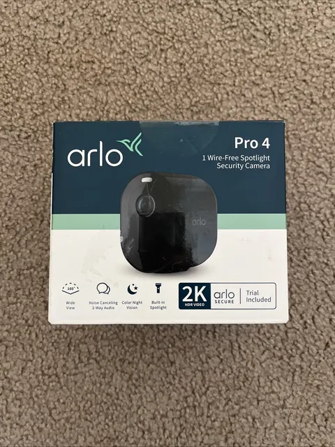 Arlo VMC4050B100NAS Outdoor Wireless Security Camera. New And Sealed!