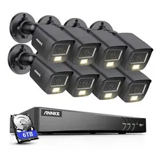 ANNKE 4K 8CH DVR 5MP Security Camera System Audio Recording Color Night Vision
