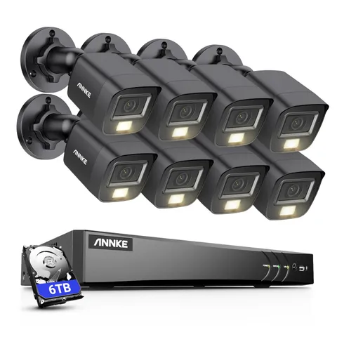 ANNKE 4K 8CH DVR 5MP Security Camera System Audio Recording Color Night Vision