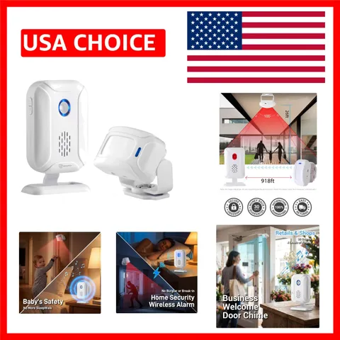 Advanced Motion Sensor Doorbell & Fall Detection Alarm for Seniors - 918ft Range