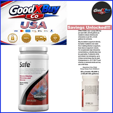 Safe Aquarium Conditioner 250g Dry Water Treatment for Fish Tanks