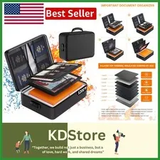 Secure & Stylish 5200°F Fireproof Document Organizer – Perfect for Home & Travel