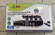Q-See QC444, 4 Channel H.264 DVR With 500gb HDD & CCD Security Camara’s 4 pack