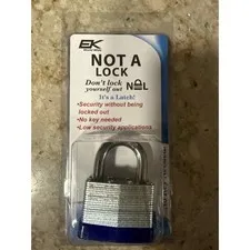 EK World Wide Not A Lock Latch No Key Needed Laminated Steel Security Device