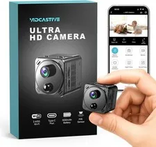 4K Mini Dual-Band 2.4/5GHz WiFi Indoor with AI Human Detection Night Vision