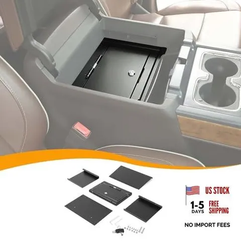 Center Console Armrest Locking For Silverado 2014-2018 Safe box (with Key)