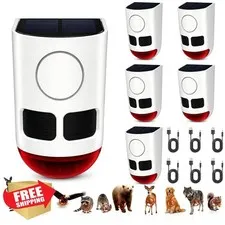 ChunHee White Solar Alarm 6 Pack