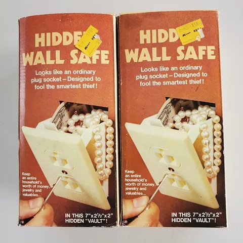 2 Hidden Wall Safe Security Fake Electrical Outlet Vault Secret Hide Valuables