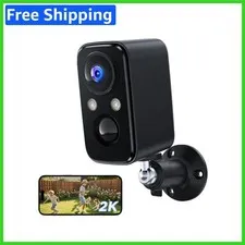 2K Wireless Security Camera - Outdoor Battery-Powered for Ultimate Home Safety