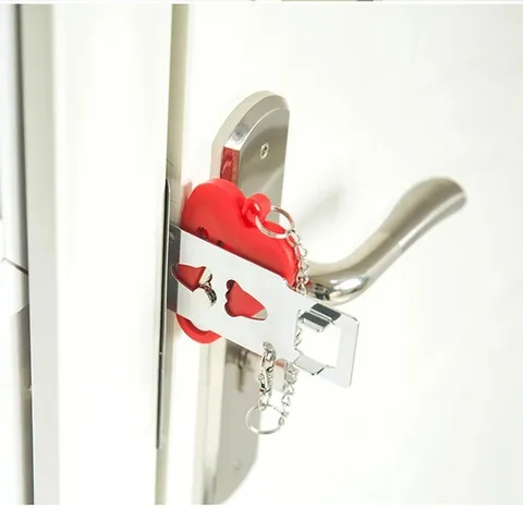 Portable Door Lock Security Device Travel Home Privacy Safety Extra Protection