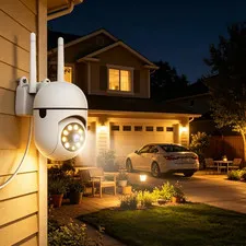 2K Security Camera Dome Rotate 360° View Pan Tilt 5X D-Zoom Motion/Cry Detect Al