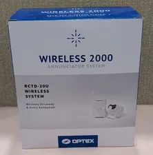 Optex Wireless Annunciator System RCTD-20U Weatherproof Indoor/Outdoor White