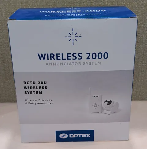 Optex Wireless Annunciator System RCTD-20U Weatherproof Indoor/Outdoor White